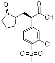 CAS 登录号：625113-52-2， (2R)-2-(3-氯-4-甲基磺酰基-苯基)-3-(2-氧代环戊基)丙酸