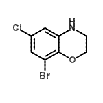 CAS#: 625394-67-4, 8-bromo-6-chloro-3,4-dihydro-2H-1,4-benzoxazine