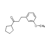 CAS 登录号：625445-49-0， 1-环戊基-3-(3-甲氧基苯基)-1-丙酮