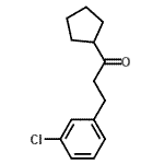 CAS#: 625445-70-7, 3-(3-Chlorophenyl)-1-cyclopentyl-1-propanone