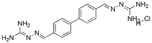 CAS#: 62580-97-6, 2-[[4-[4-[(E)-(Diaminomethylidenehydrazinylidene)Methyl]Phenyl]Phenyl] Methylideneamino]Guanidine Hydrochloride