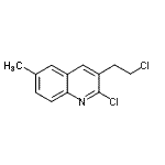 CAS#: 62595-02-2, 2-Chloro-3-(2-Chloroethyl)-6-Methylquinoline