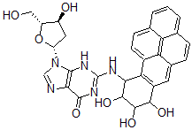 CAS 登录号：62624-73-1， 10-N(2)-脱氧鸟苷-苯并(a)芘-7,8,9-三醇