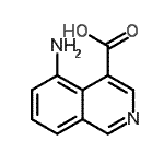 CAS 登录号：62781-93-5， 5-氨基-4-异喹啉羧酸