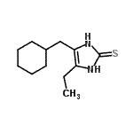 CAS#: 628319-02-8, 4-(Cyclohexylmethyl)-5-ethyl-1,3-dihydro-2H-imidazole-2-thione