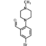 CAS#: 628325-60-0, 5-Bromo-2-(4-methyl-1-piperazinyl)benzaldehyde
