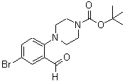CAS#: 628326-05-6, 4-(4-Bromo-2-Formylphenyl)-1-Piperazinecarboxylic Acid 1,1-Dimethylethyl Ester