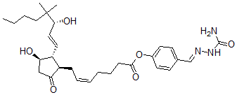 CAS#: 62845-71-0, 16,16-Dimethyprostaglandin E2 4-Benzaldehyde Semicarbazone Ester