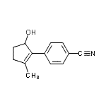 CAS 登录号：628731-99-7， 4-(5-羟基-2-甲基-1-环戊烯-1-基)苯甲腈