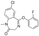 CAS 登录号:62903-61-1, 7-氯-5-(2-氟苯氧基)-1-甲基-1H-1,4-苯并二氮杂卓-2(3H)-酮