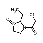 CAS#: 62915-53-1, 2-Chloro-1-(2-Ethyl-1-Oxido-1,3-Thiazolidin-3-Yl)Ethanone