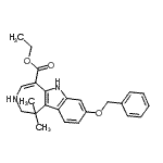 CAS#: 629662-41-5, Ethyl 8-(benzyloxy)-1,1-dimethyl-1,2,3,6-tetrahydroazepino[4,5-b]indole-5-carboxylate