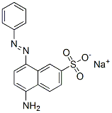 CAS 登录号:6300-23-8, 5-氨基-8-(苯基偶氮)萘-2-磺酸钠