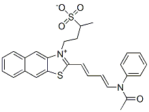 CAS#: 63148-84-5, 2-[4-(Acetylanilino)-1,3-Butadienyl]-3-(3-Sulphonatobutyl)Naphtho[2,3-d]Thiazolium