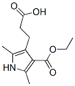 CAS 登录号：6315-16-8， 3-(4-乙氧羰基-2,5-二甲基-1H-吡咯-3-基)丙酸