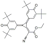 CAS 登录号：63165-90-2， 2-[2,3-二[3,5-二(1,1-二甲基乙基)-4-氧代-2,5-环己二烯-1-亚基]环丙亚基]-2-氰基乙酸乙酯