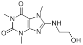 CAS#: 6320-10-1, 3,7-Dihydro-8-(2-Hydroxyethylamino)-1,3,7-Trimethyl-1H-Purine-2,6-Dione