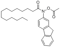 CAS 登录号:63224-45-3, N-(乙酰氧基)-N-9H-芴-2-基-十四烷酰胺