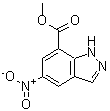 CAS 登录号：632291-85-1， 5-硝基-1H-吲唑-7-羧酸甲酯