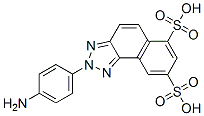 CAS 登录号：63251-40-1， 2-(4-氨基苯基)-2H-萘并[1,2-d]三唑-6,8-二磺酸