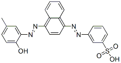 CAS#: 63251-41-2, 3-[[4-[(2-Hydroxy-5-Methylphenyl)Azo]-1-Naphthyl]Azo]Benzenesulphonic Acid