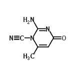 CAS#: 633299-72-6, 2-Amino-6-methyl-4-oxo-1(4H)-pyrimidinecarbonitrile