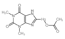 CAS 登录号：6336-12-5， 8-茶碱汞乙酸酯