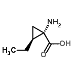 CAS 登录号：63393-56-6， (1S,2S)-1-氨基-2-乙基-环丙烷-1-羧酸
