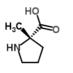 CAS 登录号：63399-73-5， (2S)-2-甲基-2-吡咯烷鎓羧酸酯