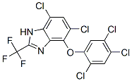 CAS#: 63405-99-2, 5,7-Dichloro-4-(2,4,5-Trichlorophenoxy)-2-(Trifluoromethyl)-1H-Benzimidazole