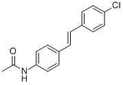 CAS#: 63407-59-0, N-[4-[(E)-2-(4-Chlorophenyl)Ethenyl]Phenyl]Acetamide