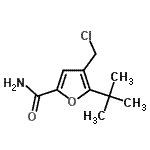 CAS#: 634171-67-8, 4-(Chloromethyl)-5-(2-methyl-2-propanyl)-2-furamide