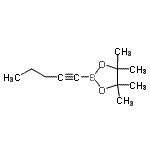 CAS#: 634196-62-6, 4,4,5,5-tetramethyl-2-pent-1-ynyl-1,3,2-dioxaborolane