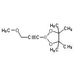CAS 登录号:634196-63-7, 2-(3-甲氧基-1-丙炔-1-基)-4,4,5,5-四甲基-1,3,2-二氧硼戊环