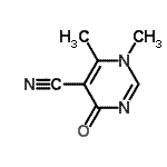 CAS#: 634583-90-7, 1,6-Dimethyl-4-oxo-1,4-dihydro-5-pyrimidinecarbonitrile