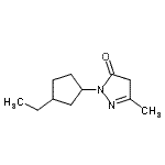 CAS#: 634586-05-3, 2-(3-Ethylcyclopentyl)-5-methyl-2,4-dihydro-3H-pyrazol-3-one