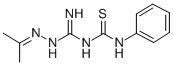 CAS 登录号:63467-30-1, 3-(异亚丙基氨基脒基)-1-苯基硫脲