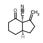 CAS#: 634929-13-8, (3aR,7aR)-3-Methylene-4-oxooctahydro-3aH-indene-3a-carbonitrile