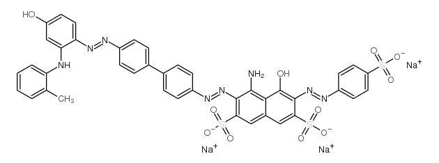 CAS#: 6358-80-1, Trisodium 4-Amino-5-Hydroxy-3-[[4'-[[4-Hydroxy-2-[(O-Tolyl)Amino]Phenyl]Azo][1,1'-Biphenyl]-4-Yl]Azo]-6-[(4-Sulphonatophenyl)Azo]Naphthalene-2,7-Disulphonate