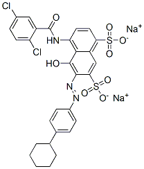 CAS#: 6362-46-5, Disodium 6-[(4-Cyclohexylphenyl)Azo]-4-[(2,5-Dichlorobenzoyl)Amino]-5-Hydroxynaphthalene-1,7-Disulphonate