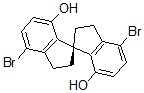 CAS 登录号：636601-27-9， (1S)-4,4'-二溴-2,2',3,3'-四氢-1,1'-螺双[1H-茚]-7,7'-二醇