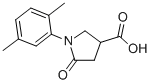CAS 登录号:63674-68-0, 1-(2,5-二甲基苯基)-5-氧代吡咯烷-3-羧酸