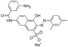 CAS#: 6369-36-4, Sodium 7-[(3-Aminobenzoyl)Amino]-3-[(2,4-Dimethylphenyl)Azo]-4-Hydroxynaphthalene-2-Sulphonate