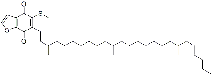 CAS#: 63693-26-5, 6-(3,7,11,15,19,23-Hexamethyltetracosyl)-5-methylthiobenzo(b)thiophen-4,7-quinone