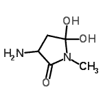 CAS#: 637019-99-9, 3-Amino-5,5-dihydroxy-1-methyl-2-pyrrolidinone