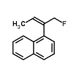 CAS#: 637041-36-2, 1-[(2E)-1-Fluoro-2-buten-2-yl]naphthalene