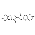 CAS#: 6371-16-0, 5-Bromo-2-(5-Bromo-6-Ethoxy-3-Oxo-1-Benzothiophen-2(3H)-Ylidene)-6-Ethoxy-1-Benzothiophen-3(2H)-One