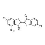 CAS#: 6371-18-2, 6-Chloro-2-(6-Chloro-3-Oxo-1-Benzothiophen-2(3H)-Ylidene)-4-Methyl-1-Benzothiophen-3(2H)-One