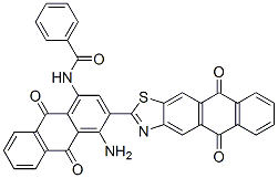 CAS 登录号：6371-50-2， N-[4-氨基-3-(5,10-二氢-5,10-二氧代蒽并[2,3-d]噻唑-2-基)-9,10-二氢-9,10-二氧代-1-蒽基]苯甲酰胺
