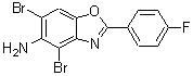 CAS#: 637302-88-6, 4,6-Dibromo-2-(4-fluorophenyl)-1,3-benzoxazol-5-amine